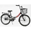 Складаний велосипед Corso Advance 24" AD-24400 з кошиком