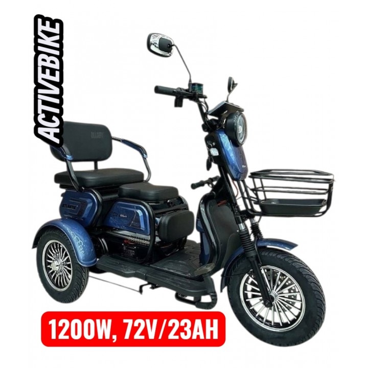 Електричний трицикл Corso ATLANTIC TL-220143 (1200W, 72V/23Ah) запас ходу 73 км.