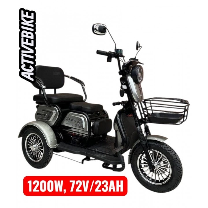 Електричний трицикл Corso ATLANTIC TL-441803 (1200W, 72V/23Ah) запас ходу 73 км.