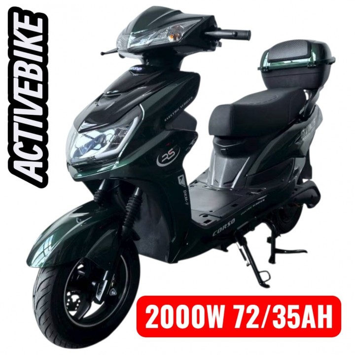 Електричний скутер Corso Atmos TS-650326 (2000W, 72V/35Ah), запас ходу 80 км.