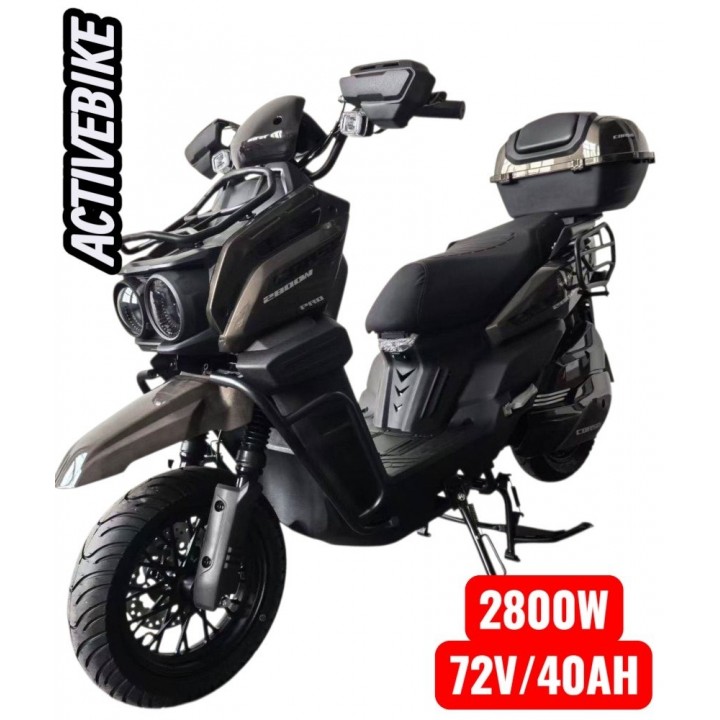 Електроскутер Corso BlackFury BF-178095 (2800W, 72V/40AH) літій-залізо-фосфатний, запаc 103 км.