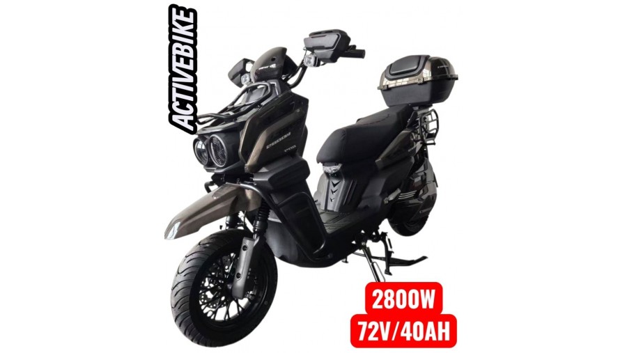Електроскутер Corso BlackFury BF-178095 (2800W, 72V/40AH) літій-залізо-фосфатний, запаc 103 км.