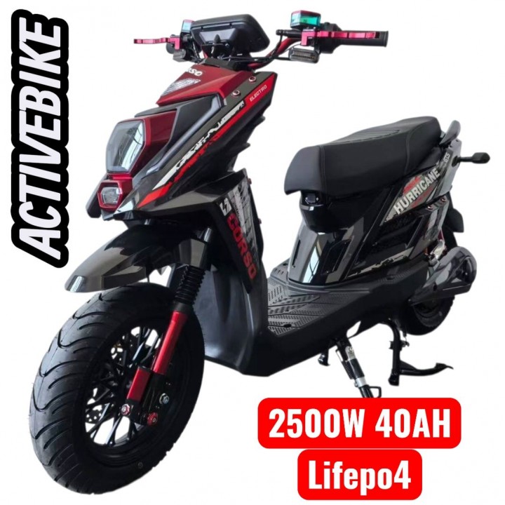 Електроскутер Corso Hurricane HR-230114 (2500W, 72V/40) літій-залізо-фосфатний, запаc 110 км.