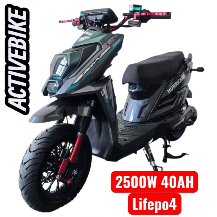 Електроскутер Corso Hurricane HR-246188 (2500W, 72V/40) літій-залізо-фосфатний, запаc 110 км.