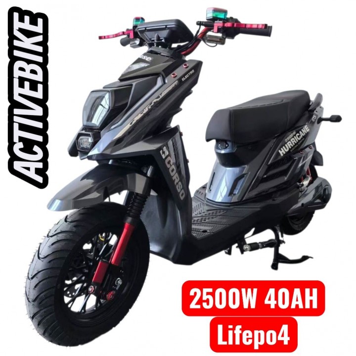 Електроскутер Corso Hurricane HR-369822 (2500W, 72V/40) літій-залізо-фосфатний, запаc 110 км.