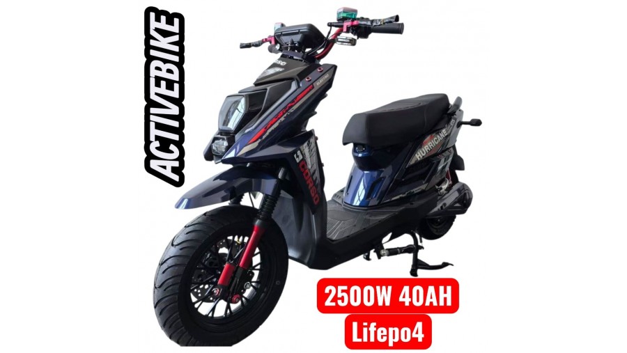 Електроскутер Corso Hurricane HR-703368 (2500W, 72V/40) літій-залізо-фосфатний, запаc 110 км.