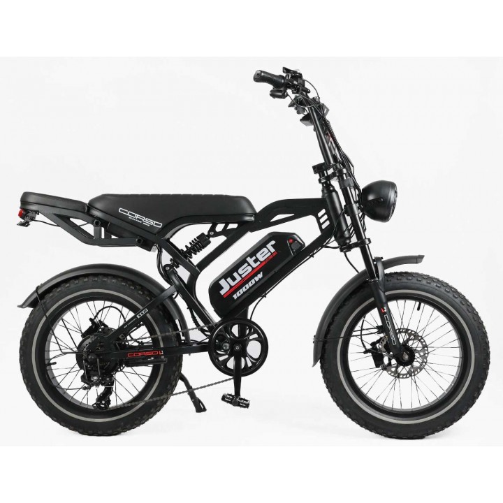 Електрофетбайк Corso Juster 20" J-40524 (1000W, 48V/18Ah)