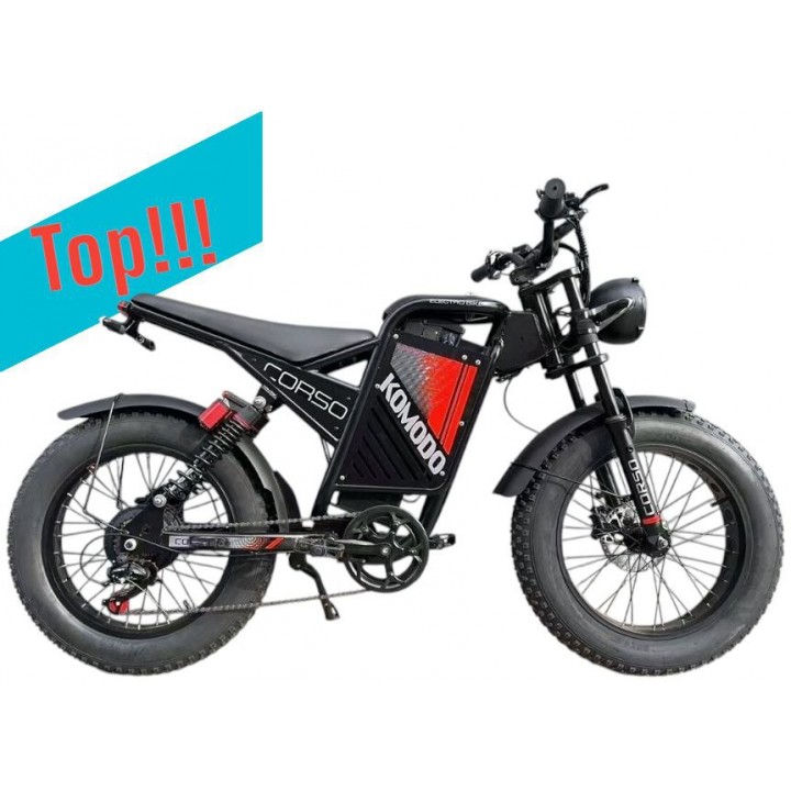 Електрофетбайк Corso Komodo 20" KM-77790 1000W, 48V/18Ah)