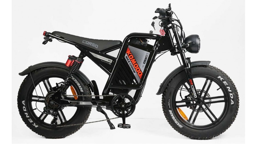 Електрофетбайк Corso Komodo 20" KM-73100 (1200W, 60V/21Ah)