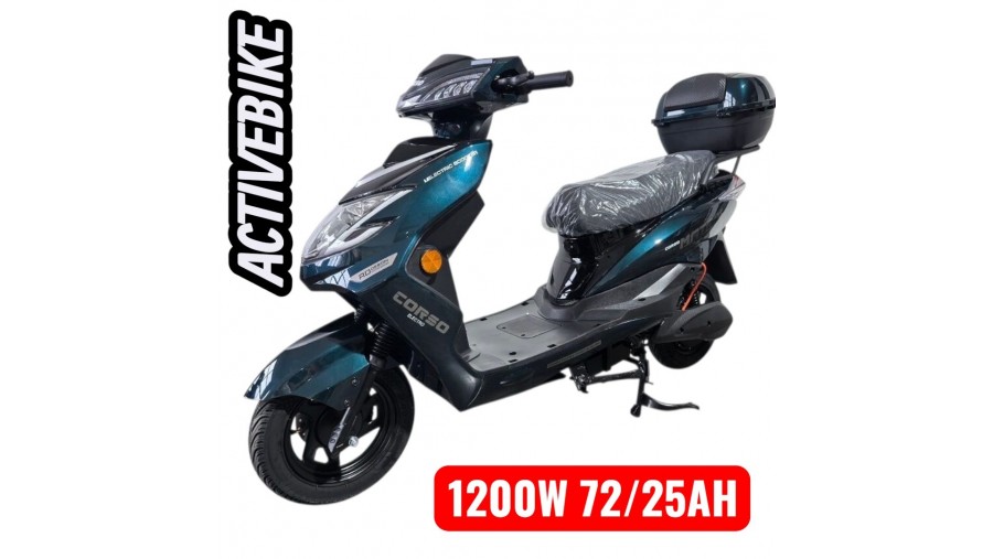 Електричний скутер Corso Matrix MT-924107 (1200W, 72V/25Ah), запас ходу 72 км.