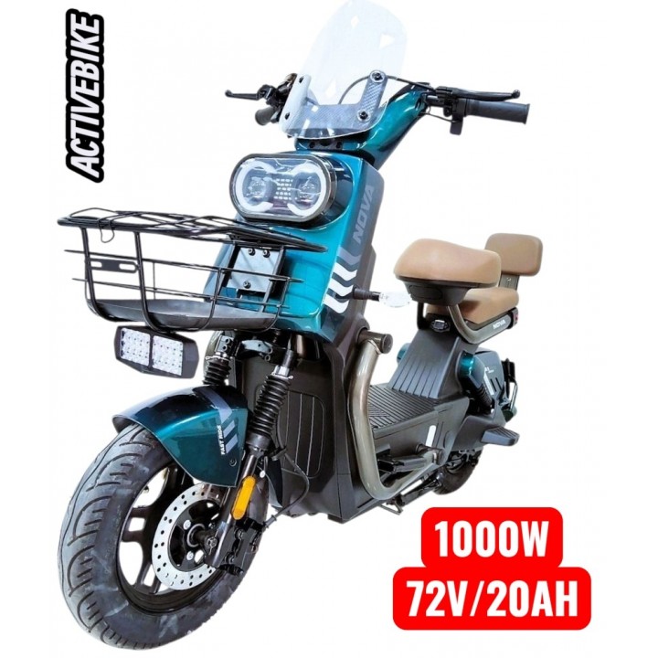 Електричний скутер Corso Nova N-407102 (1000W, 72V/20Ah), запас ходу 64 км.