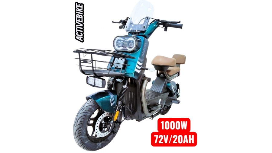 Електричний скутер Corso Nova N-407102 (1000W, 72V/20Ah), запас ходу 64 км.