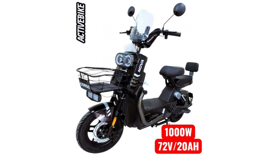Електричний скутер Corso Nova N-603124 (1000W, 72V/20Ah), запас ходу 64 км.