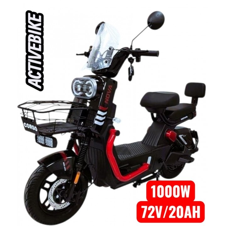 Електричний скутер Corso Nova N-970120 (1000W, 72V/20Ah), запас ходу 64 км.
