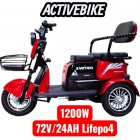 Електричний трицикл Corso OSTIN L NL-434017 (1200W, 72V/24Ah Lifepo4)