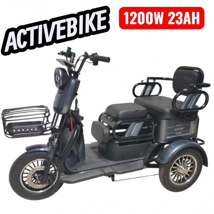 Електричний трицикл Corso Protex PR-702588 (1200W, 72V/23Ah) запас ходу 77 км.