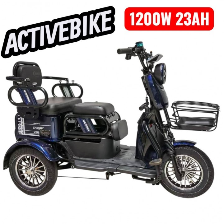 Електричний трицикл Corso Protex PR-801623 (1200W, 72V/23Ah) запас ходу 77 км.