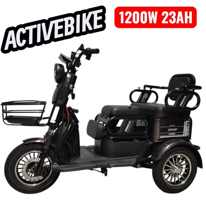 Електричний трицикл Corso Protex PR-966041 (1200W, 72V/23Ah) запас ходу 77 км.