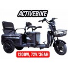 Електричний трицикл Corso SIG-10 MAX SM-415081 (1200W, 72V/36Ah) запас ходу 75 км.