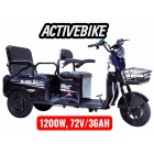 Електричний трицикл Corso SIG-10 MAX SM-634082 (1200W, 72V/36Ah) запас ходу 75 км.