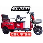 Електричний трицикл Corso SIG-10 MAX SM-704094 (1200W, 72V/36Ah) запас ходу 75 км.