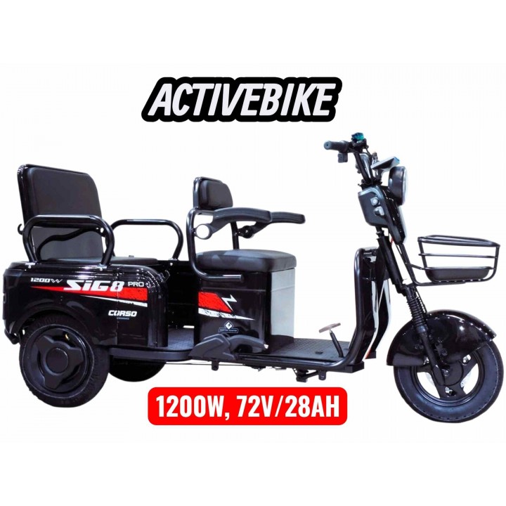 Електричний трицикл Corso SIG-8 Pro SP-678933 (1200W, 72V/28Ah) запас ходу 75 км.