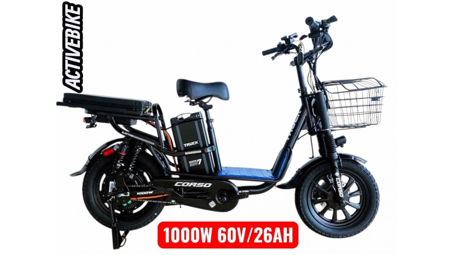 Електровелосипед Corso Truck 16" TR-10723 (1000W, 60V/26Ah) запас 76км.