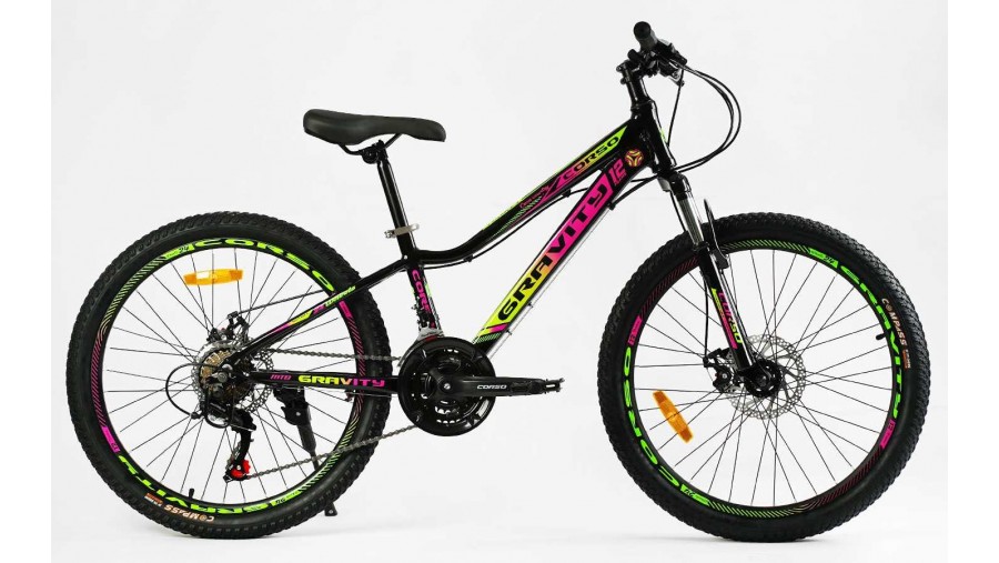 Підлітковий велосипед CORSO GRAVITY 24" GR-24191 AL