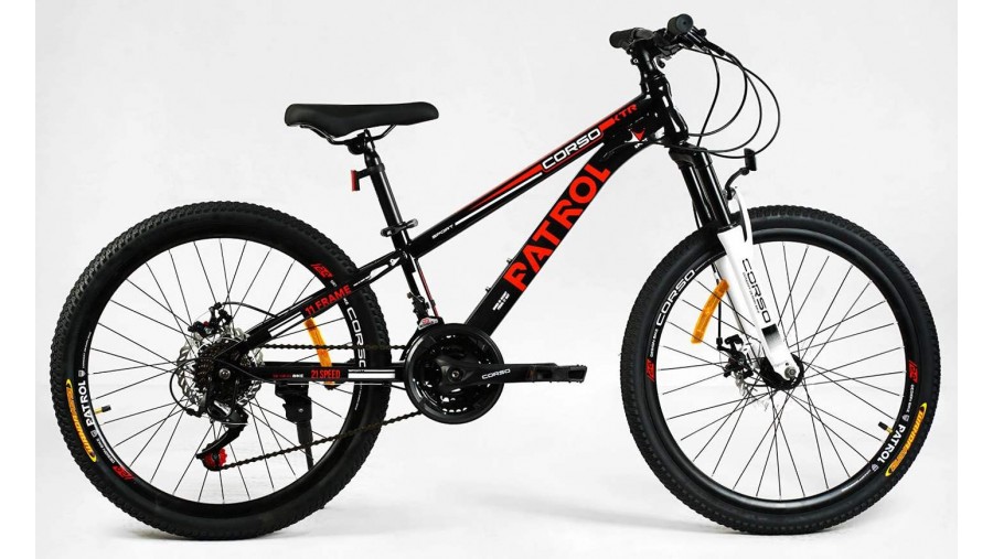 Підлітковий велосипед CORSO PATROL 24" PL-24900