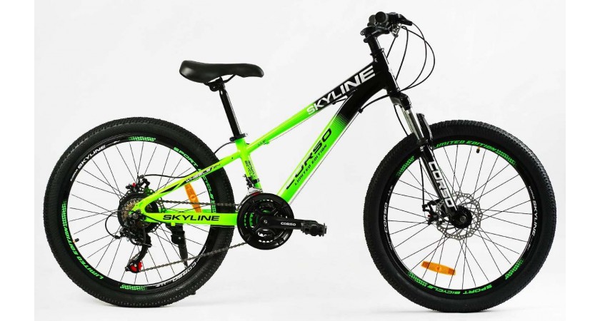 Підлітковий велосипед CORSO SKYLINE 24" SL-24125 AL