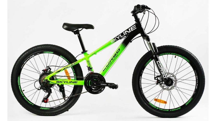 Підлітковий велосипед CORSO SKYLINE 24" SL-24125 AL